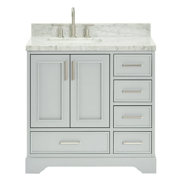 Ariel M037slcwrvo Stafford 36" Free Standing Single Basin Vanity Set - Grey