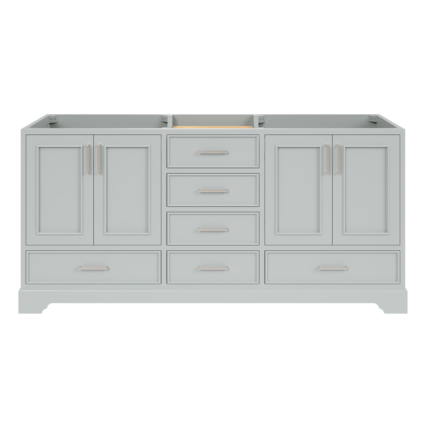 Ariel M072d-Bc Stafford 73" Double Free Standing Vanity Cabinet Only - Grey