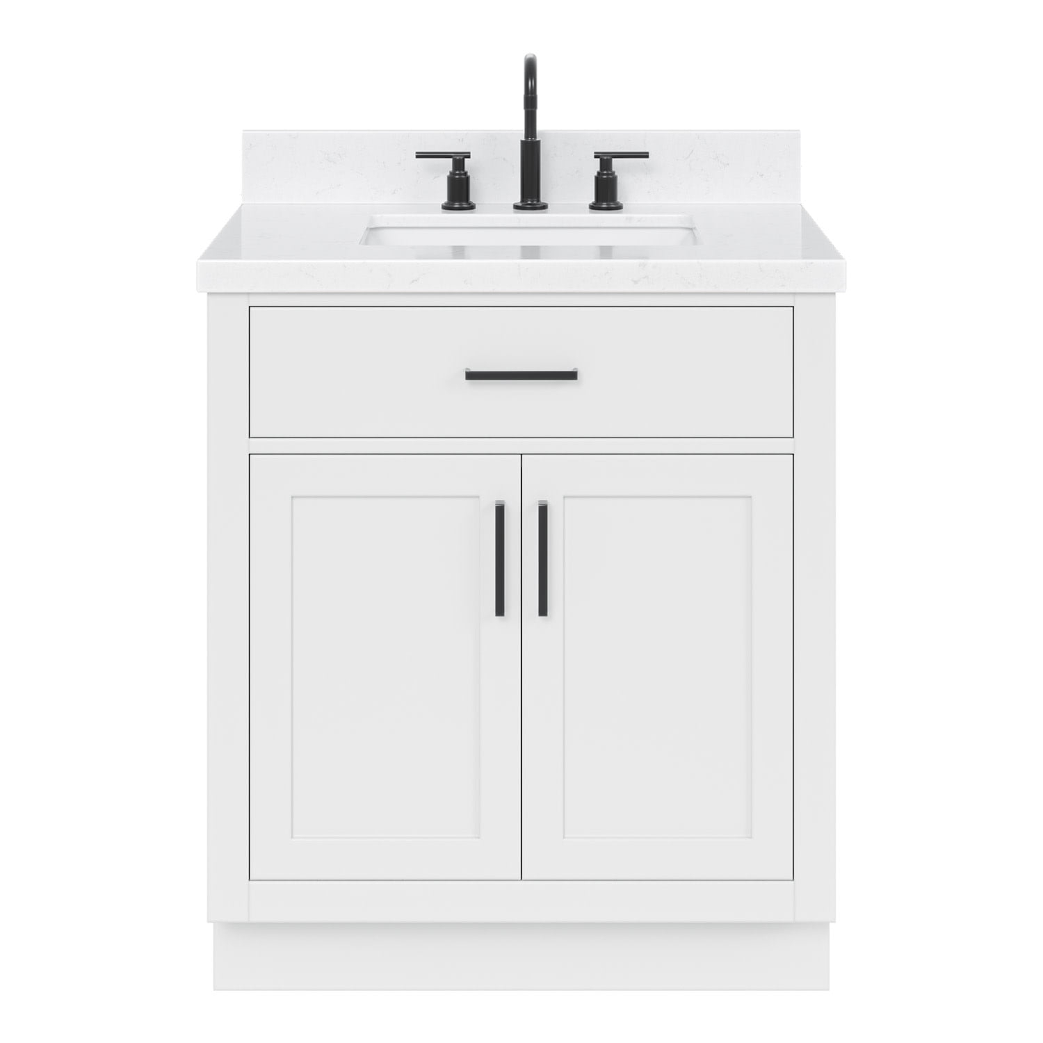 Ariel T030scqrvo Hepburn 30" Free Standing Single Basin Vanity Set - White