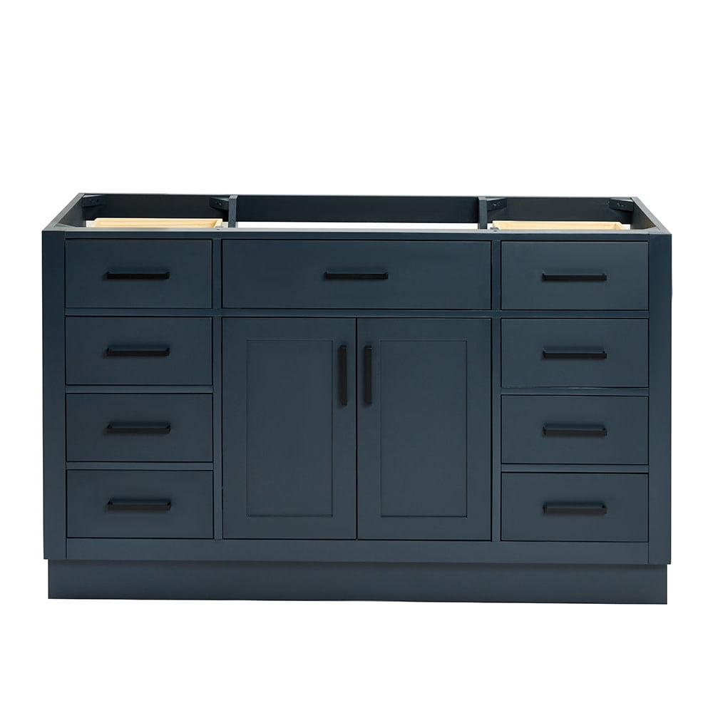 Ariel T054s-Bc Hepburn 54" Single Free Standing Vanity Cabinet Only - Blue