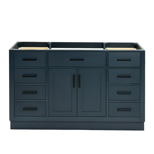 Ariel T054s-Bc Hepburn 54" Single Free Standing Vanity Cabinet Only - Blue