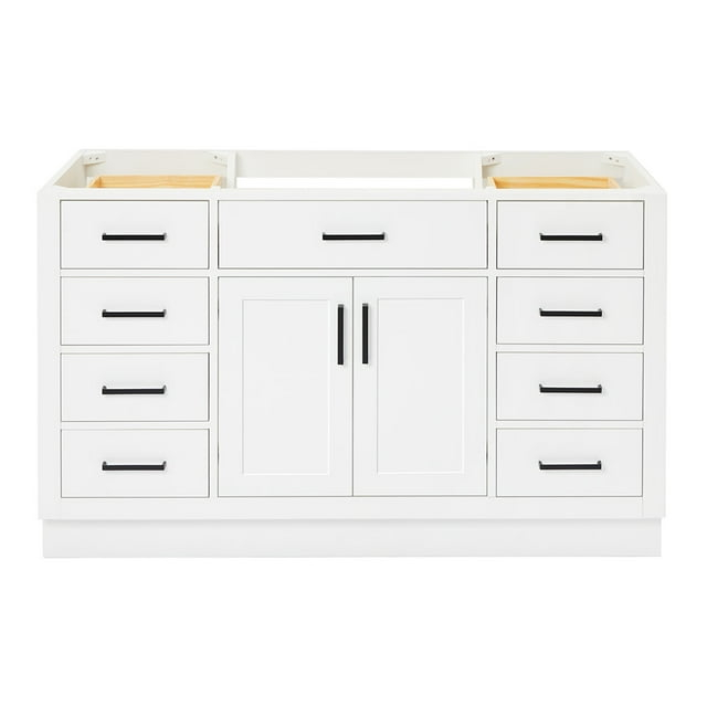Ariel T054s-Bc Hepburn 54" Single Free Standing Vanity Cabinet Only - White