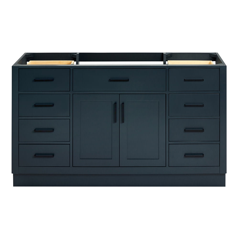 Ariel T060s-Bc Hepburn 60" Single Free Standing Vanity Cabinet Only - Blue