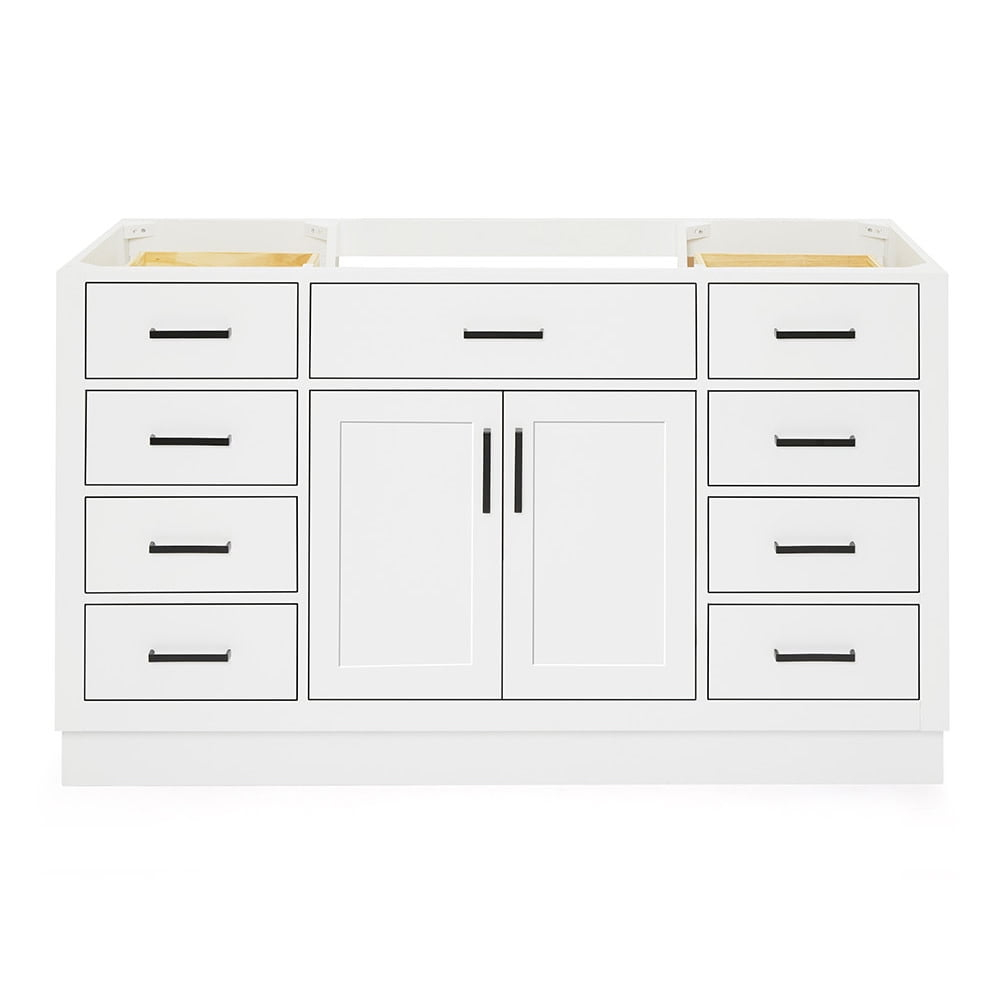 Ariel T060s-Bc Hepburn 60" Single Free Standing Vanity Cabinet Only - White