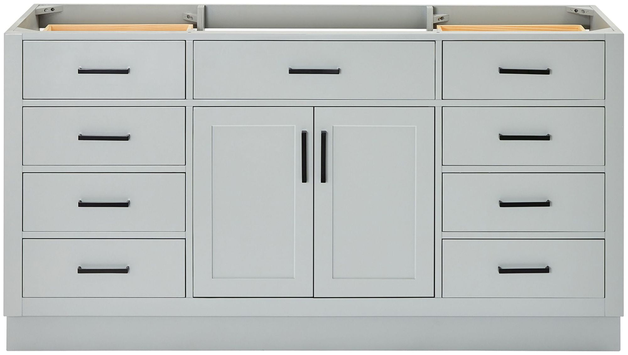 Ariel T066s-Bc Hepburn 66" Single Free Standing Vanity Cabinet Only - Grey