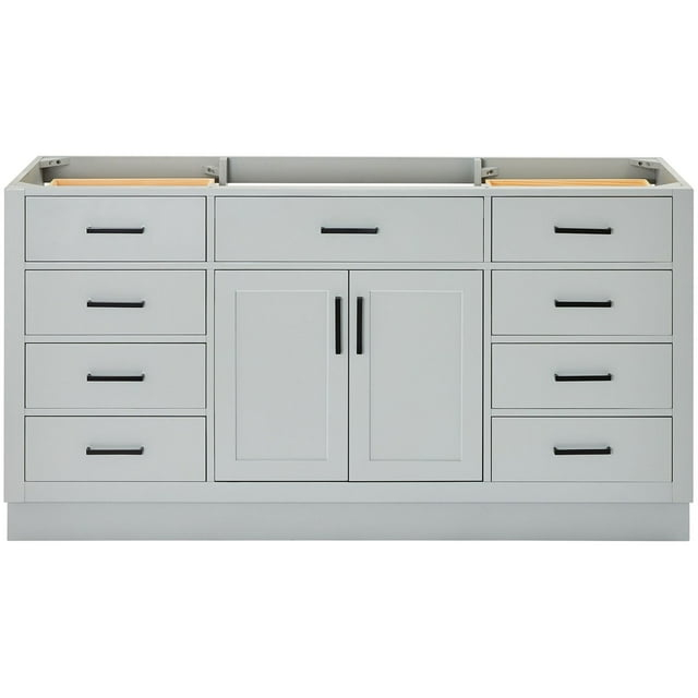 Ariel T066s-Bc Hepburn 66" Single Free Standing Vanity Cabinet Only - Grey