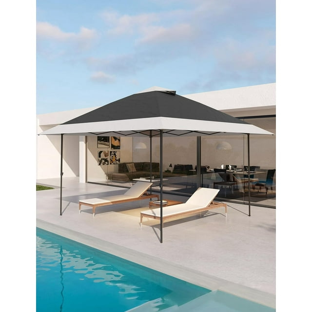 Arigeas 12'x12' Pop Up Gazebo with Height Adjustable, Easy Setup Outdoor Canopy Tent for Patio Garden Backyard