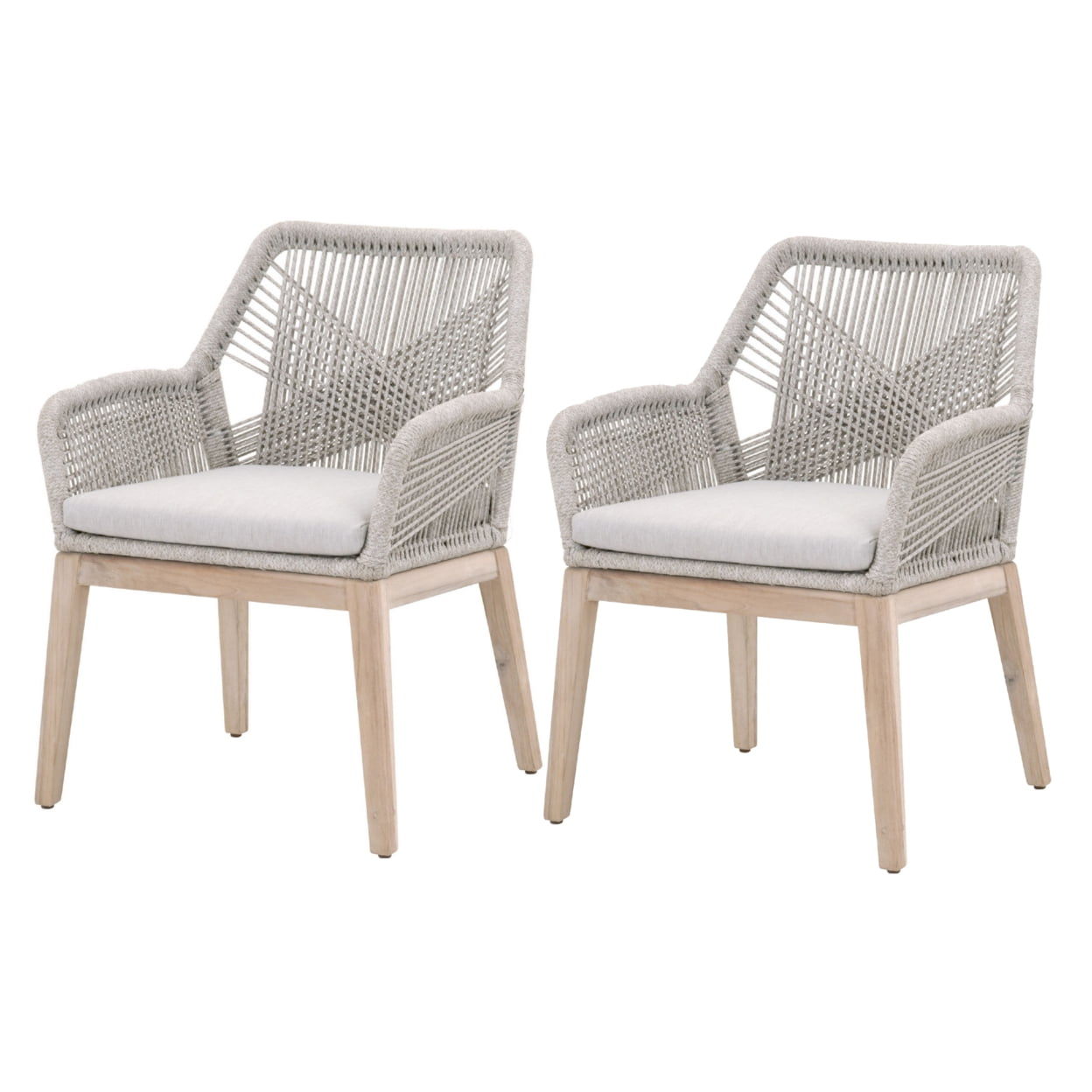 LOOMLAN Woven 19.5'' H Upholstered Armchair (Set of 2)