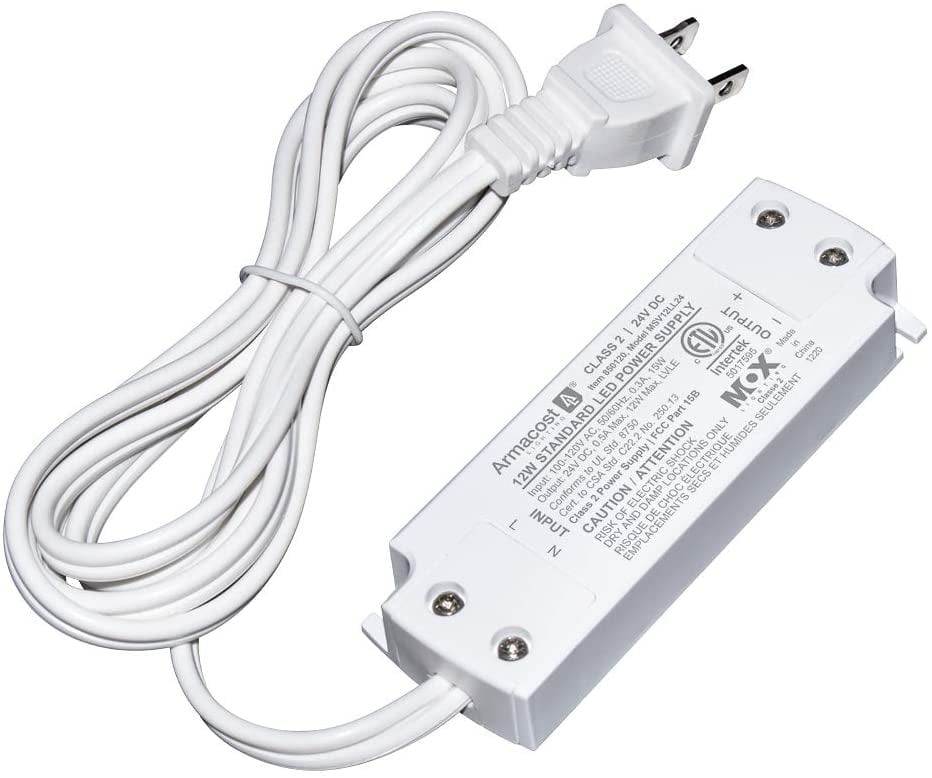 Armacost Lighting 850120 24 Volt LED Power Supply, 12 Watt, White 12 Watt 24 Volt