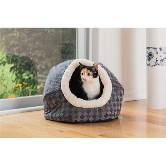 Armarkat Cat Bed, Blue Checkered