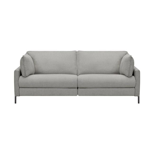 Armen Living  80 in. Juliett Modern Fabric Power Reclining Sofa, Grey Pebble