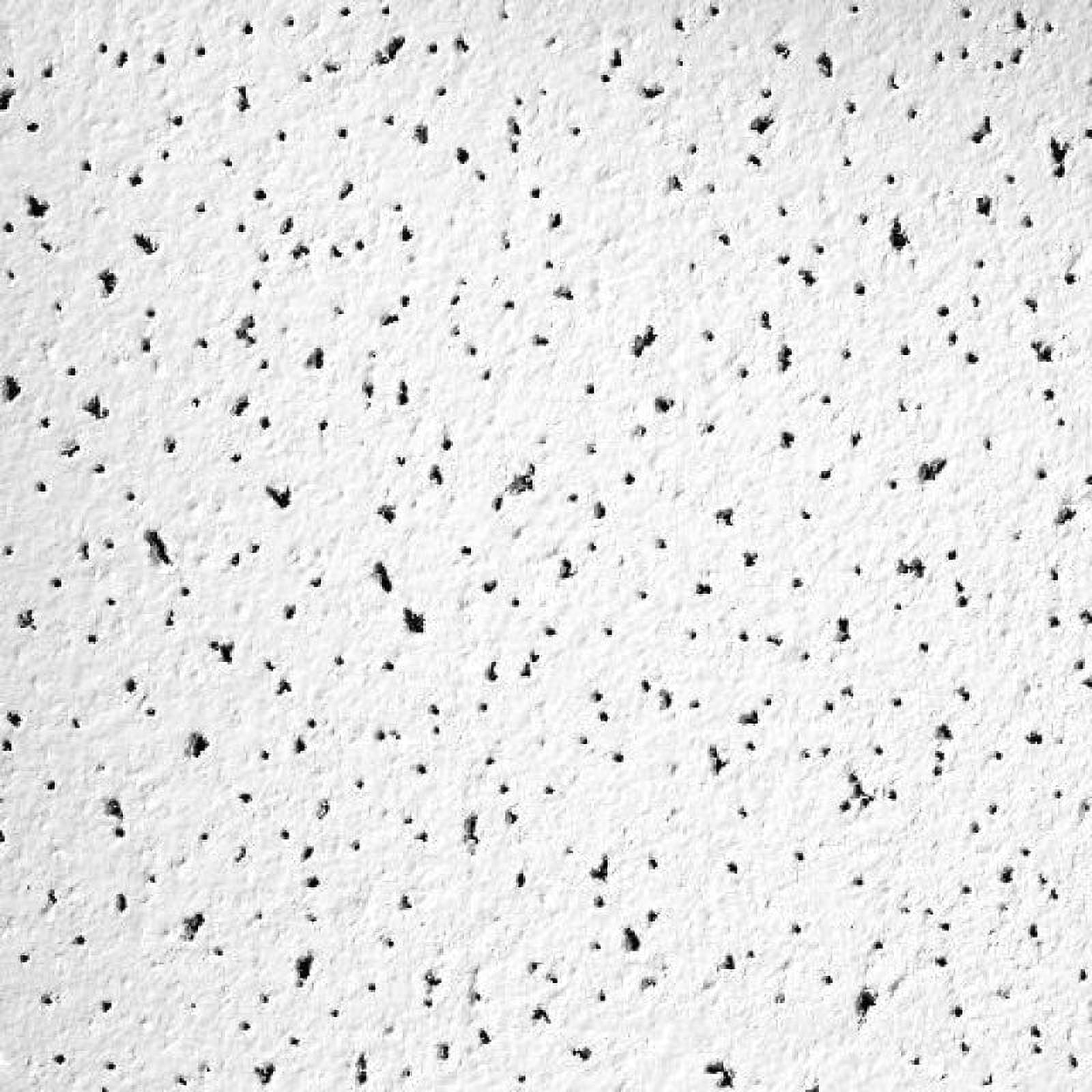 Armstrong 1x1 FINE FISSURED Acoustic Ceiling Tiles for Suspended Ceiling Grids, 40-tiles per pack, White
