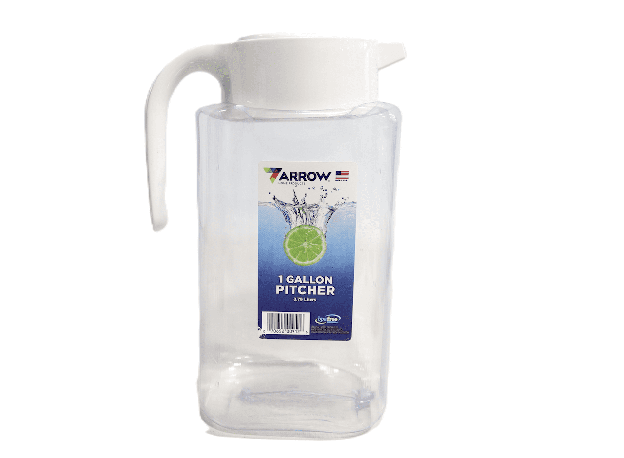 Arrow 1 Gallon H2O Square Pitcher