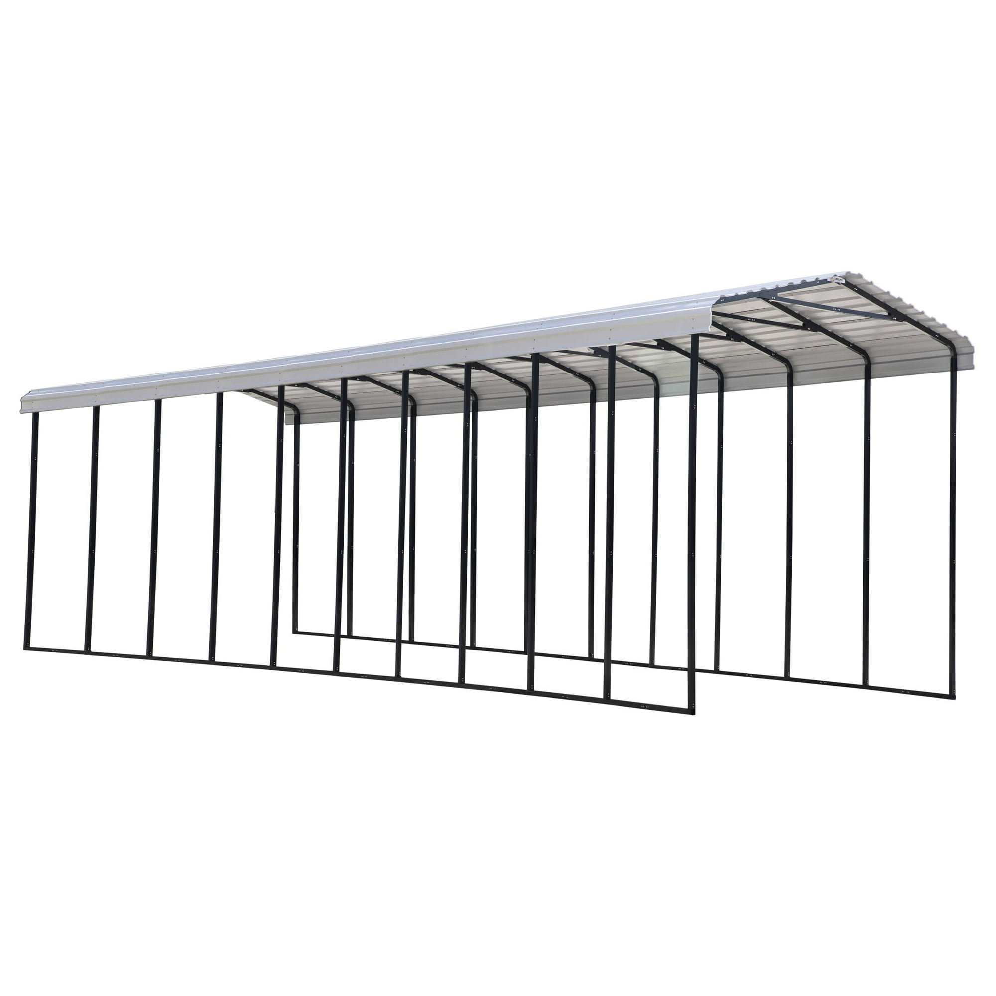 Arrow Carports Galvanized Steel Carport, RV Metal Carport Kit, 14' x 47' x 14', Eggshell