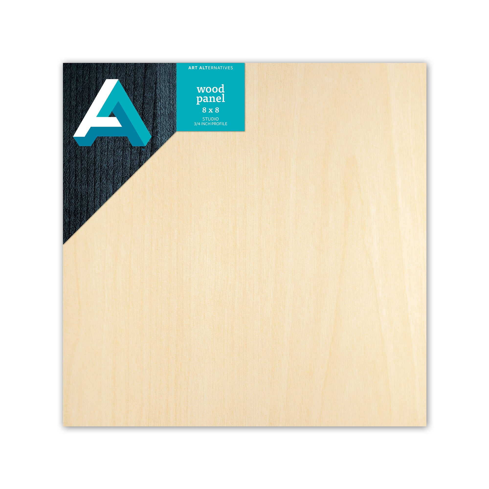 Art Alternatives Classic Wood Panel, Studio, .75" Profile, 8" x 8"