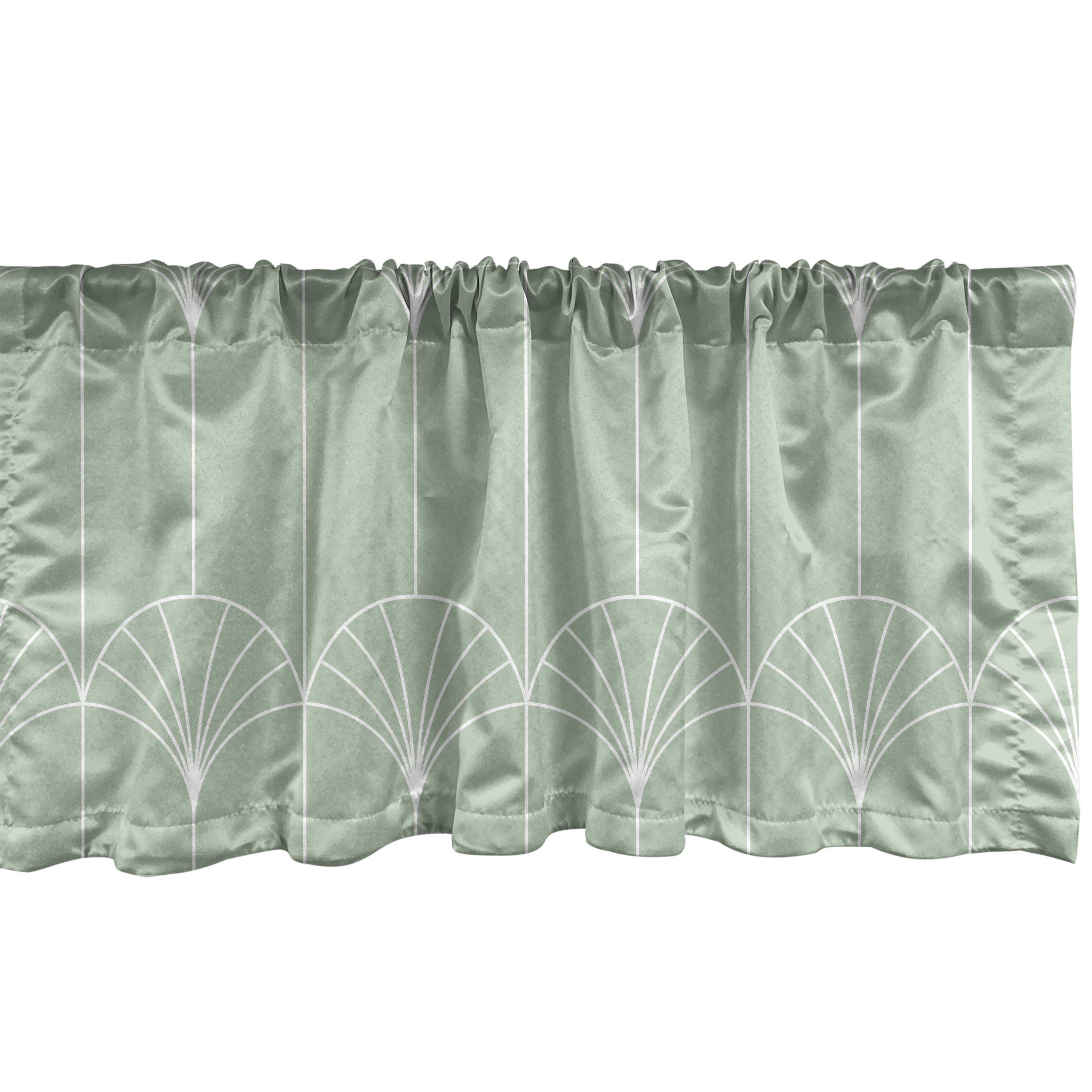 Geometric Tailored 54'' W Window Valance