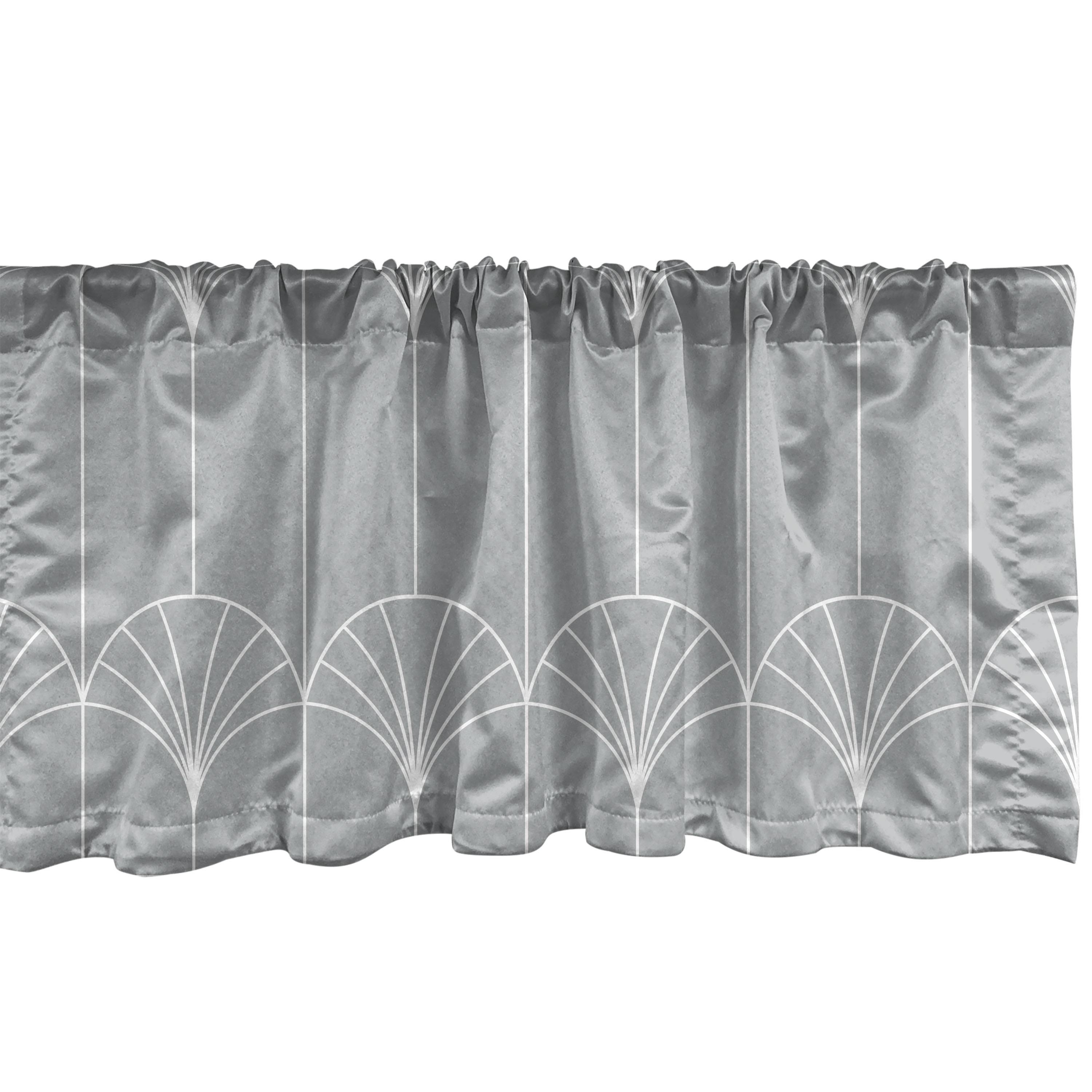 Geometric Tailored 54'' W Window Valance