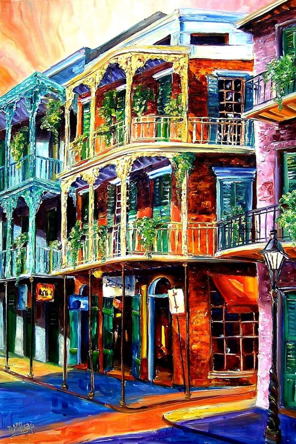 Art.com Early Morning on Royal Street Art Print by Diane Millsap, 12" x 18"