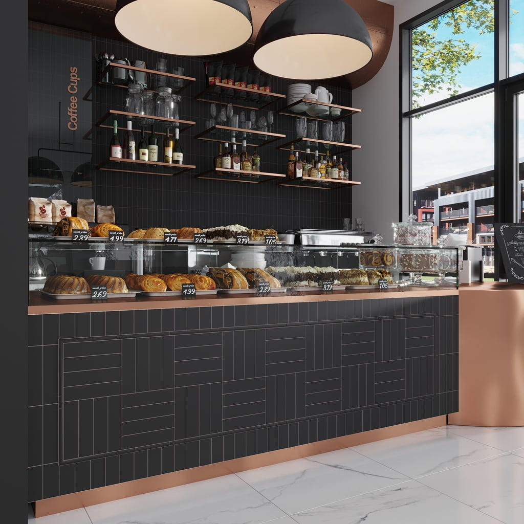 Arte 0.47 in. x 7.87 in. Matte Black Ceramic Pencil Tile Trims (0.3 sq. ft./case) (10-pack)