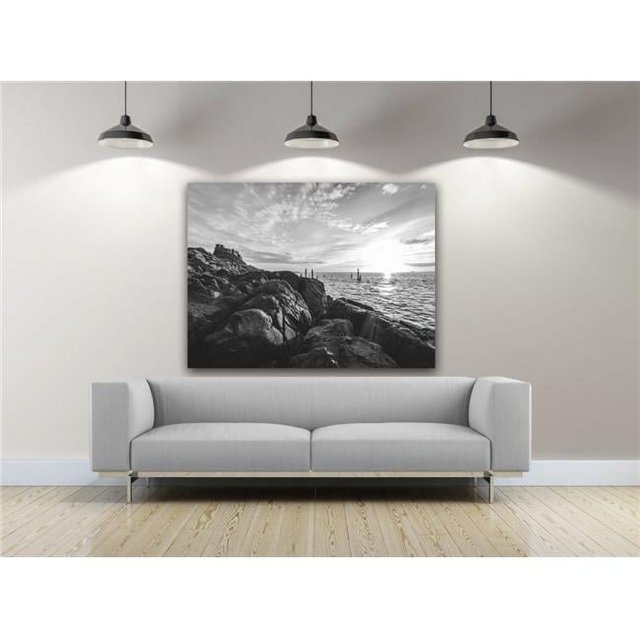 Artful Printers C-16202028 On The Rocks Photography Canvas Art, 16 x 20 in.