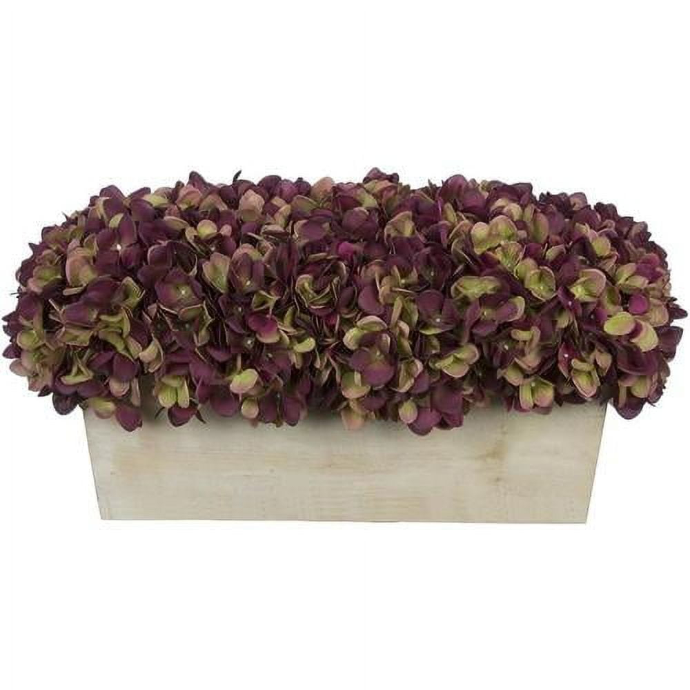Primrue Synthetic Fabric Hydrangea Arrangement in Planter
