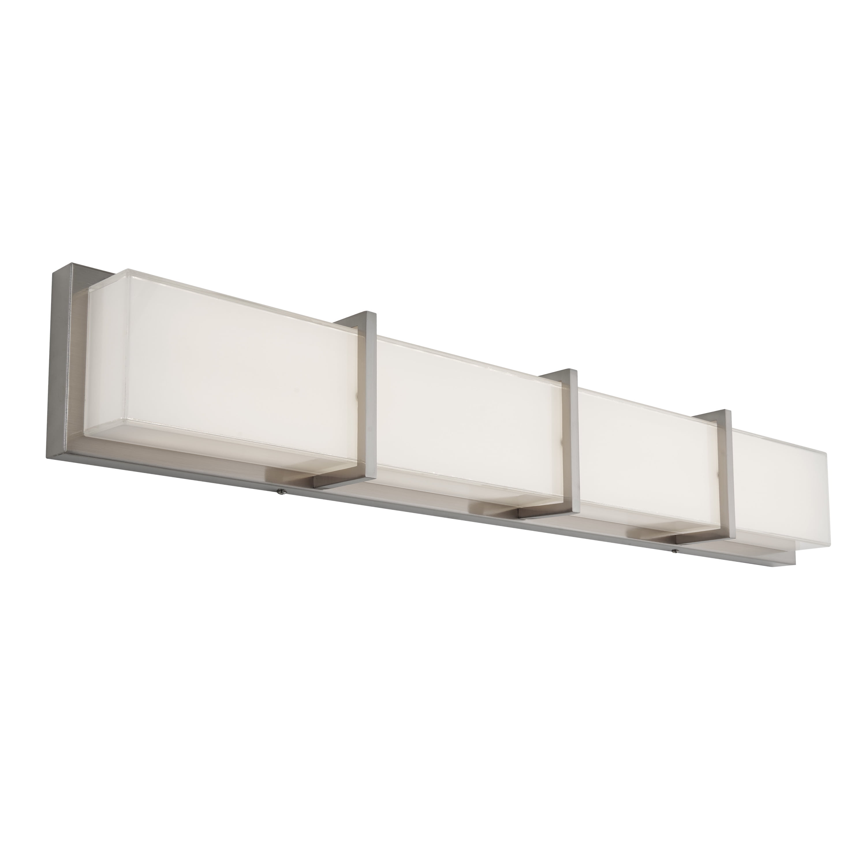 Artika Subway 35 in. 4-Light Stainless Steel Modern Integrated LED Vanity Light Bar