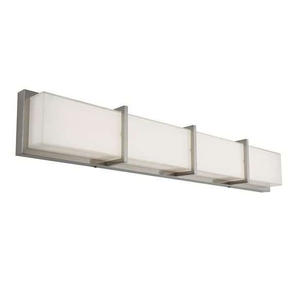 Artika Subway 35 in. 4-Light Stainless Steel Modern Integrated LED Vanity Light Bar