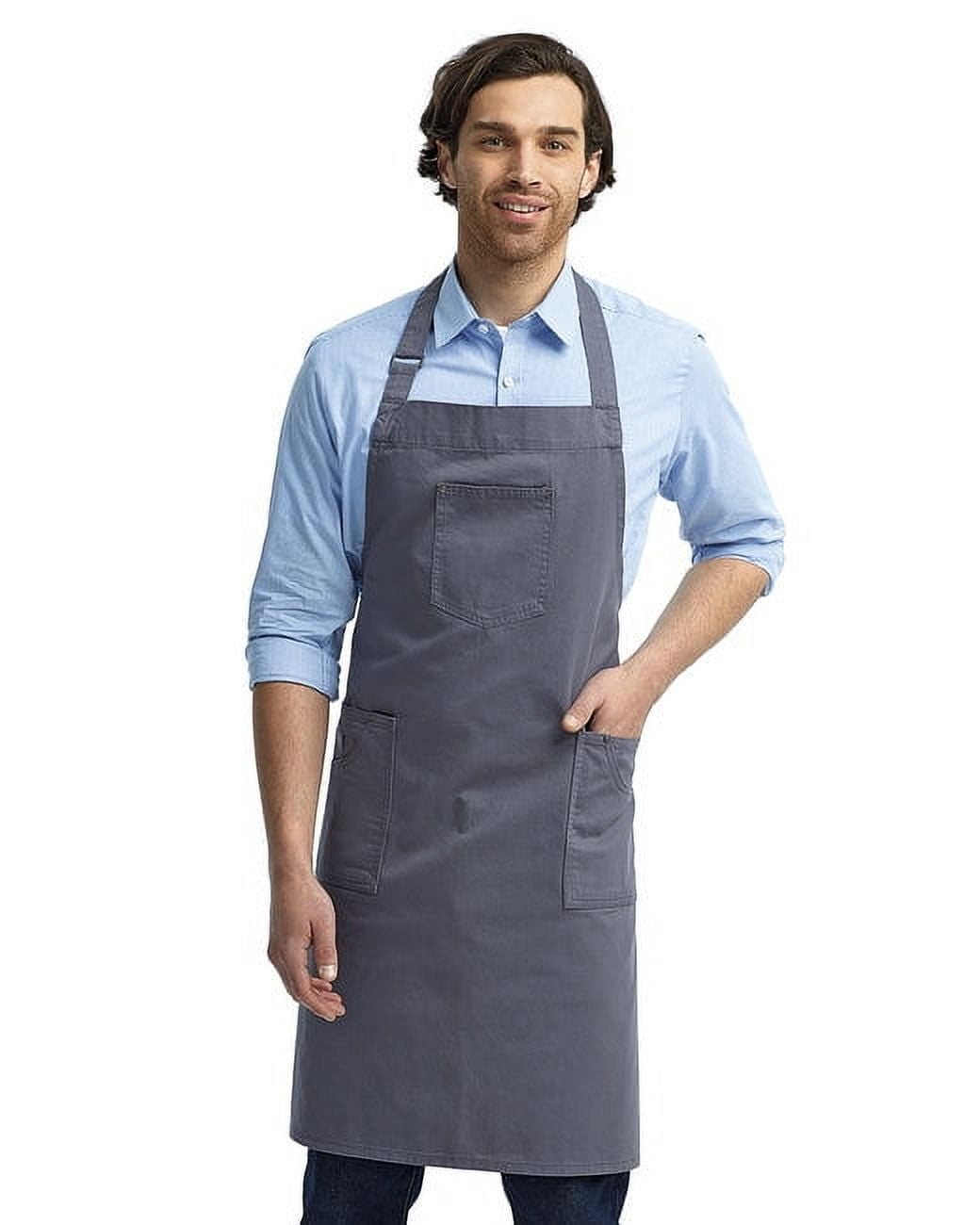 Artisan Collection by Reprime RP132 Unisex Cotton Chino Bib Apron