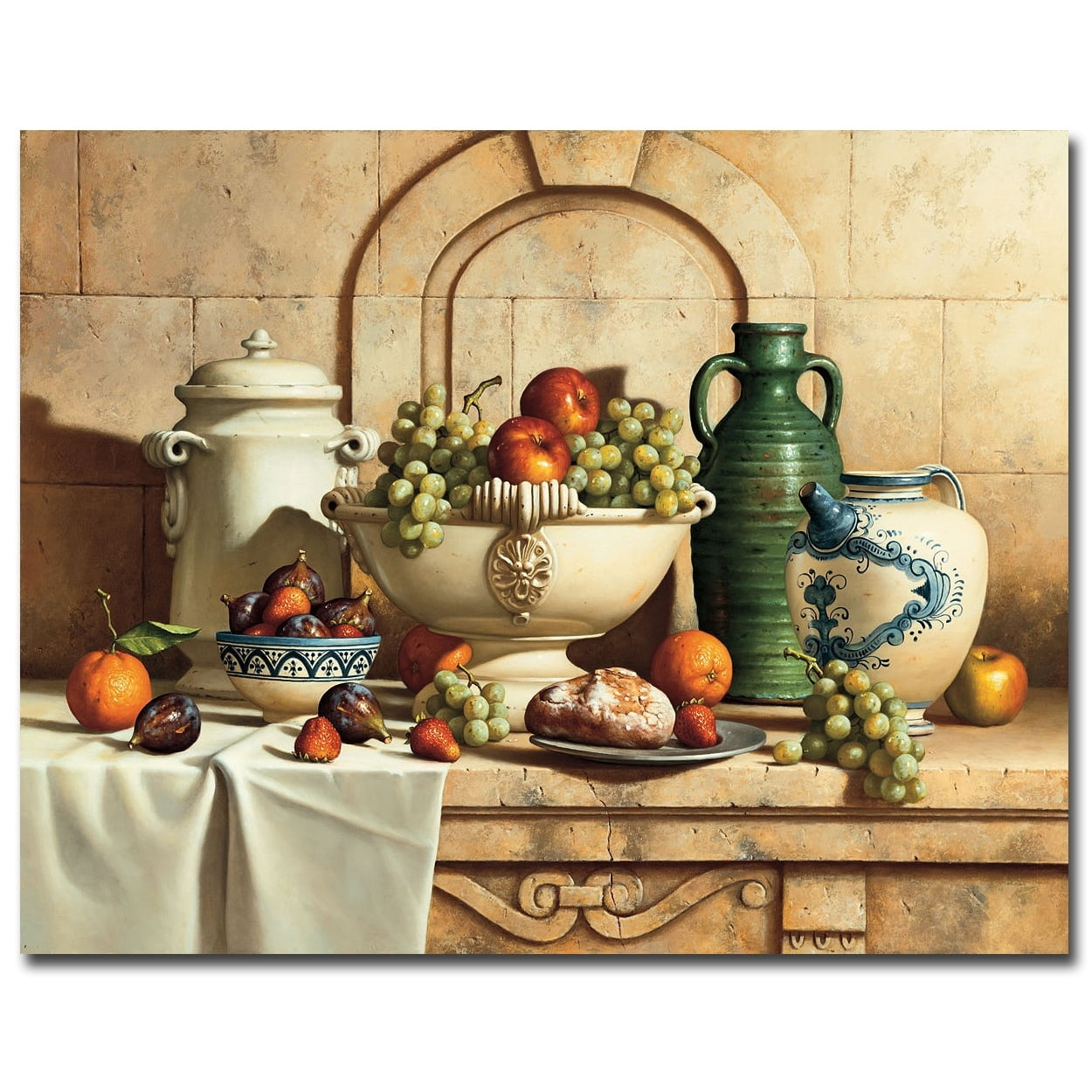 Artistic Home Gallery Italian Still Life with Green by Loran Speck Gallery Wrapped Canvas Giclee Art (22 in x 28 in)