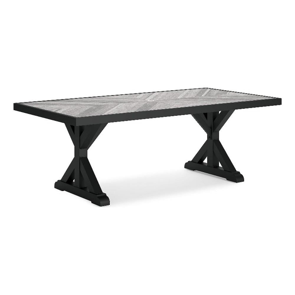 Signature Design by Ashley Beachcroft Black & Gray Outdoor Dining Table