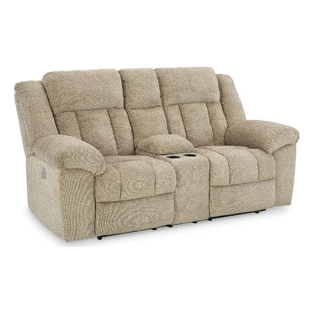 Signature Design by Ashley Tip-Off Wheat Power Reclining Loveseat