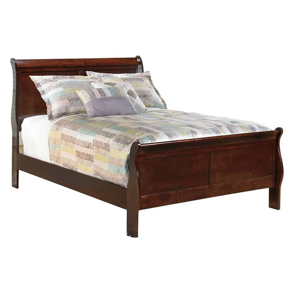 Ashley Furniture Traditional Sleigh Full Bed, Warm Dark Brown