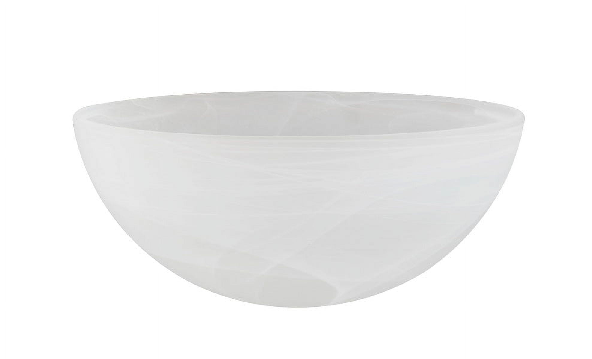 Aspen Creative 23516-21,Albaster Glass Shade for Medium Base Socket Torchiere Lamp, Swag Lamp and Pendant,13" Diameter x 5-3/4" High.