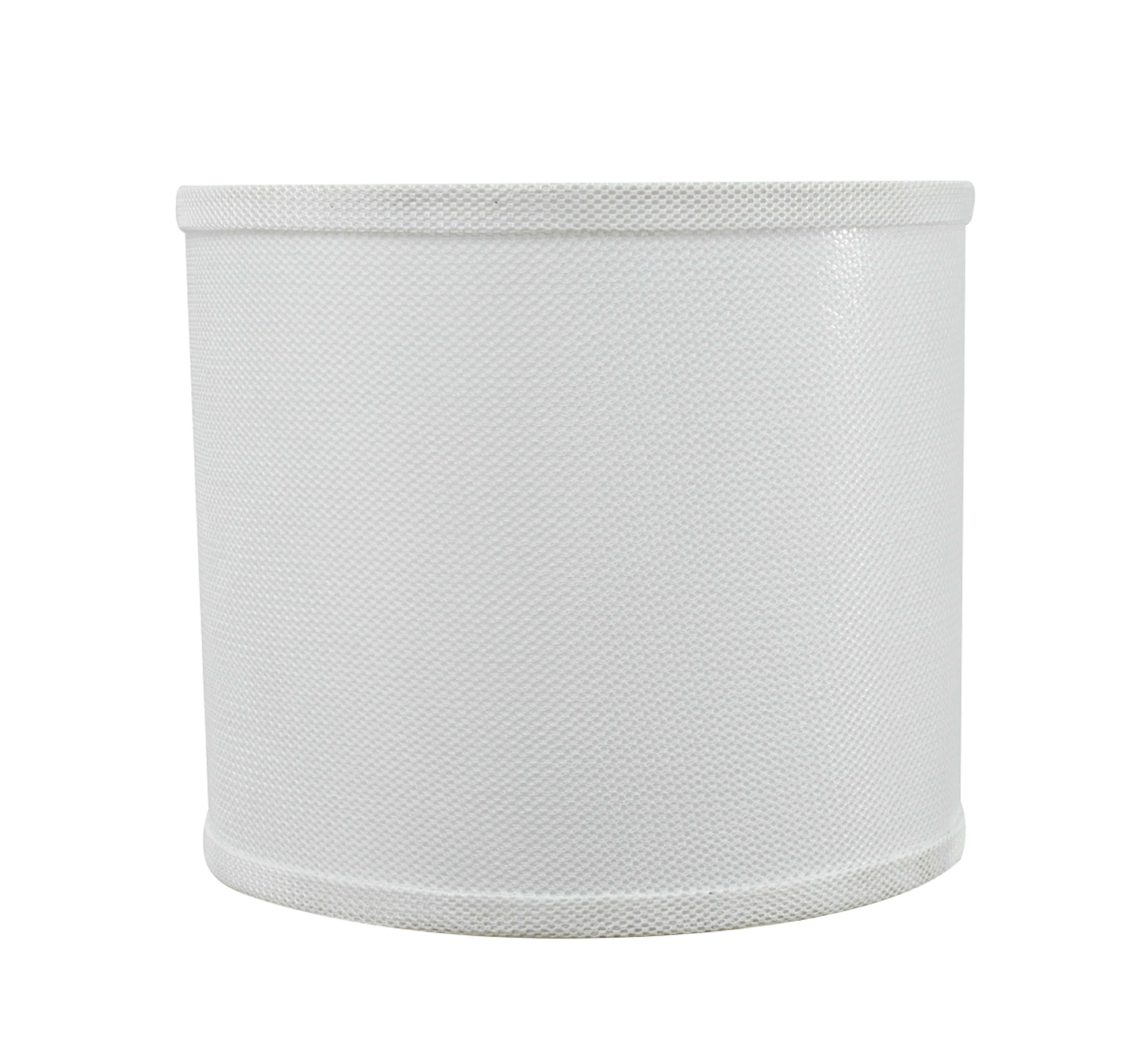 Aspen Creative 31101 Transitional Drum (Cylinder) Shaped Spider Construction Lamp Shade in White, 12" wide (12" x 12" x 10")