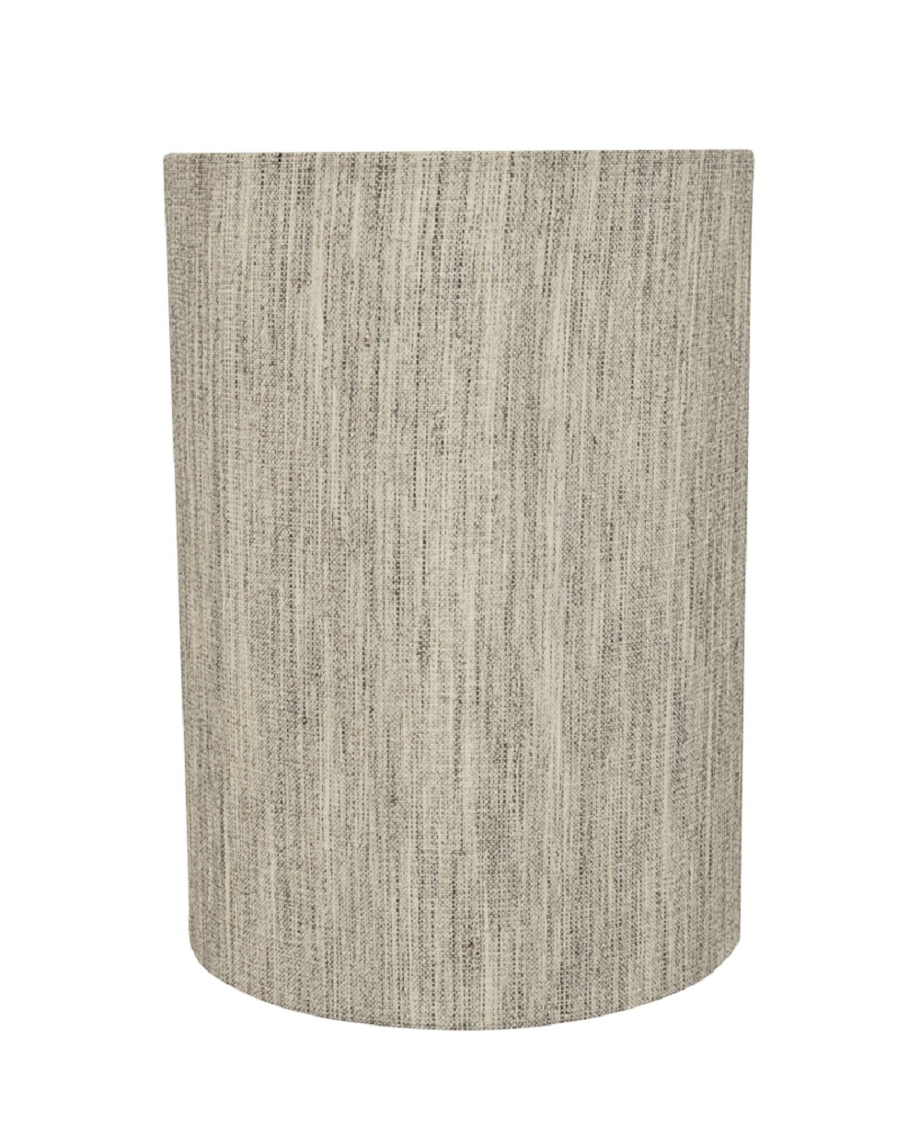 Aspen Creative 31276 Transitional Drum (Cylinder) Shape Spider Construction Lamp Shade in Light Grey, 8" wide (8" x 8" x 11")