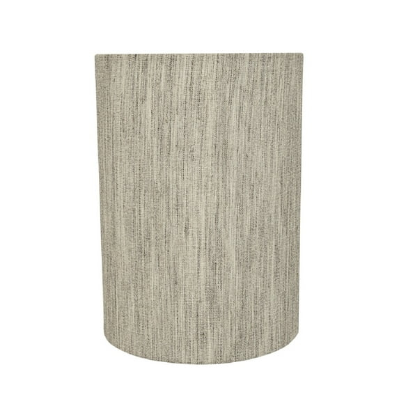 Aspen Creative 31276 Transitional Drum (Cylinder) Shape Spider Construction Lamp Shade in Light Grey, 8" wide (8" x 8" x 11")