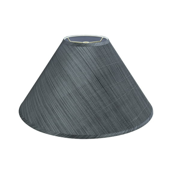 Aspen Creative 32203, Empire Spider Lamp Shade, Grey & Black, 6" Top x 19" Bottom x 12" Slant Height