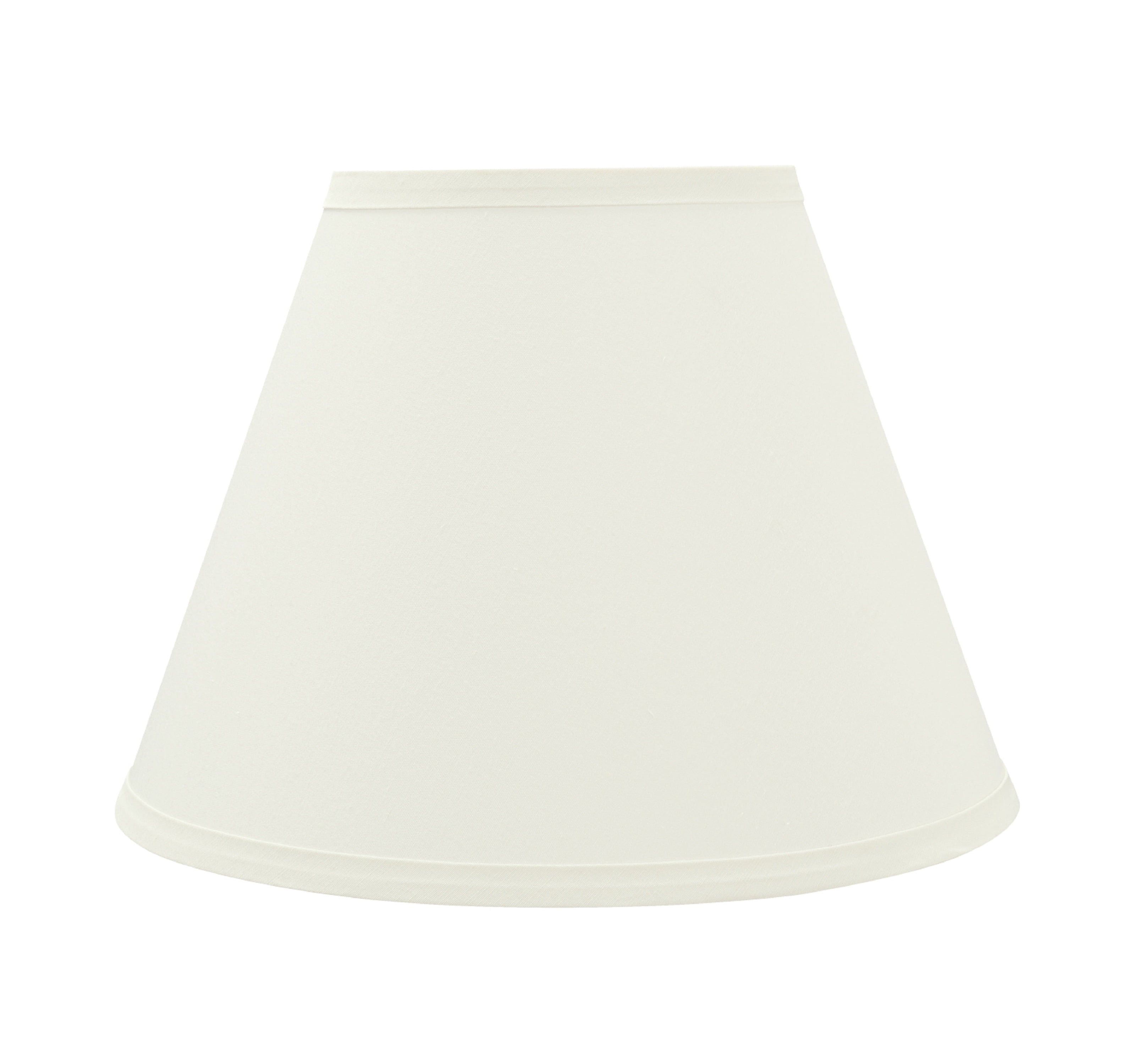 Aspen Creative 32630 Transitional Hardback Empire Spider Lamp Shade in White, 6" T x 12" B x 9" H