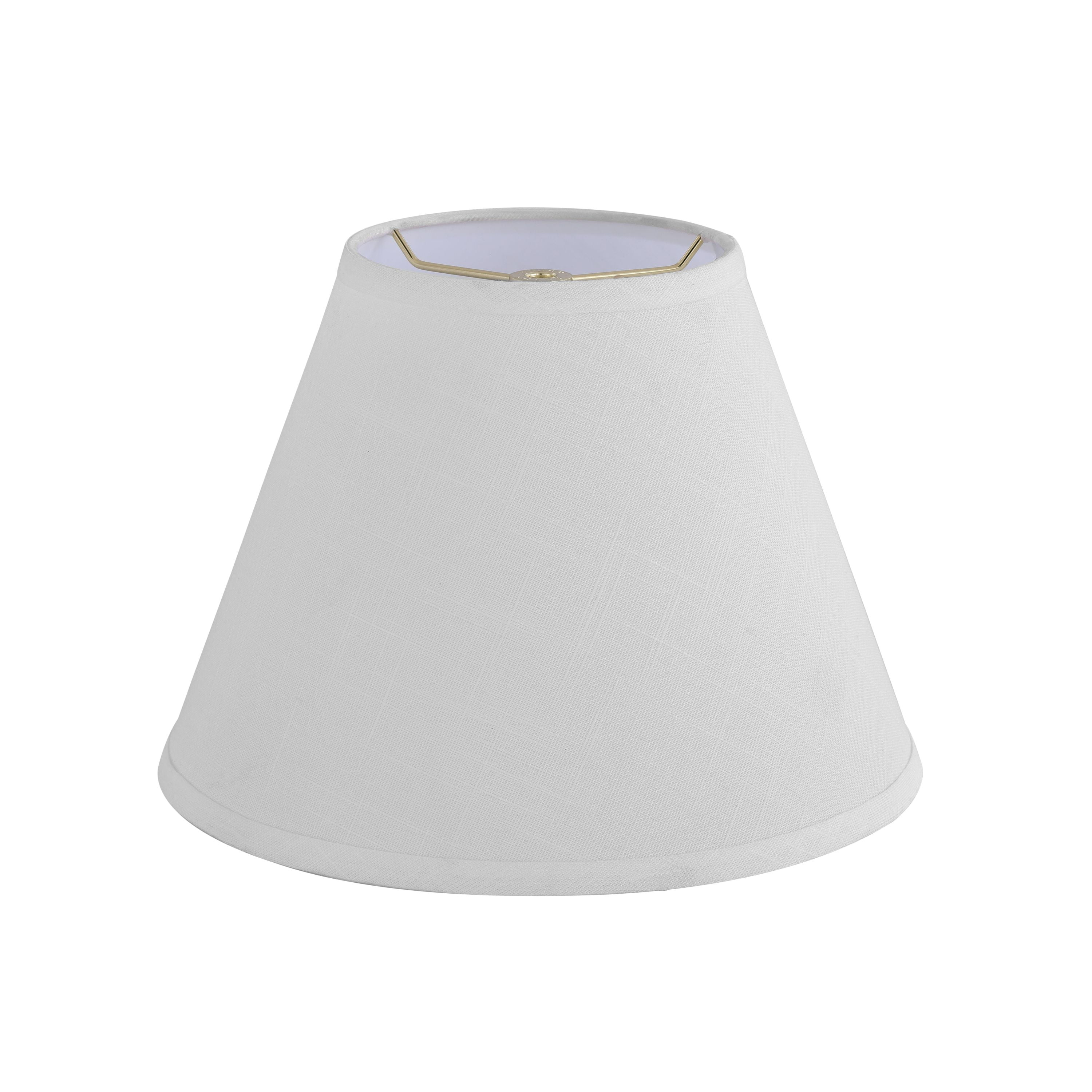 Aspen Creative 32634 Transitional Hardback Empire Shaped Spider Construction Lamp Shade in Off White, 12" wide (6" x 12" x 9")
