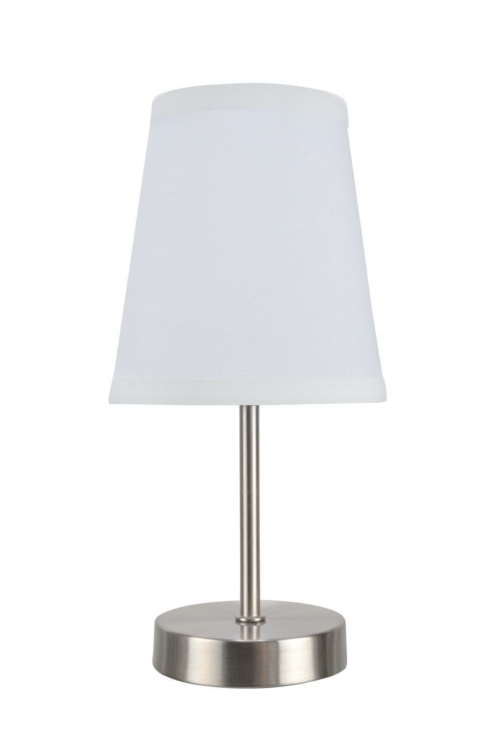 Aspen Creative 40085-1, One-Light Table Lamp, in Satin Nickel, 10" High, 1 Pack