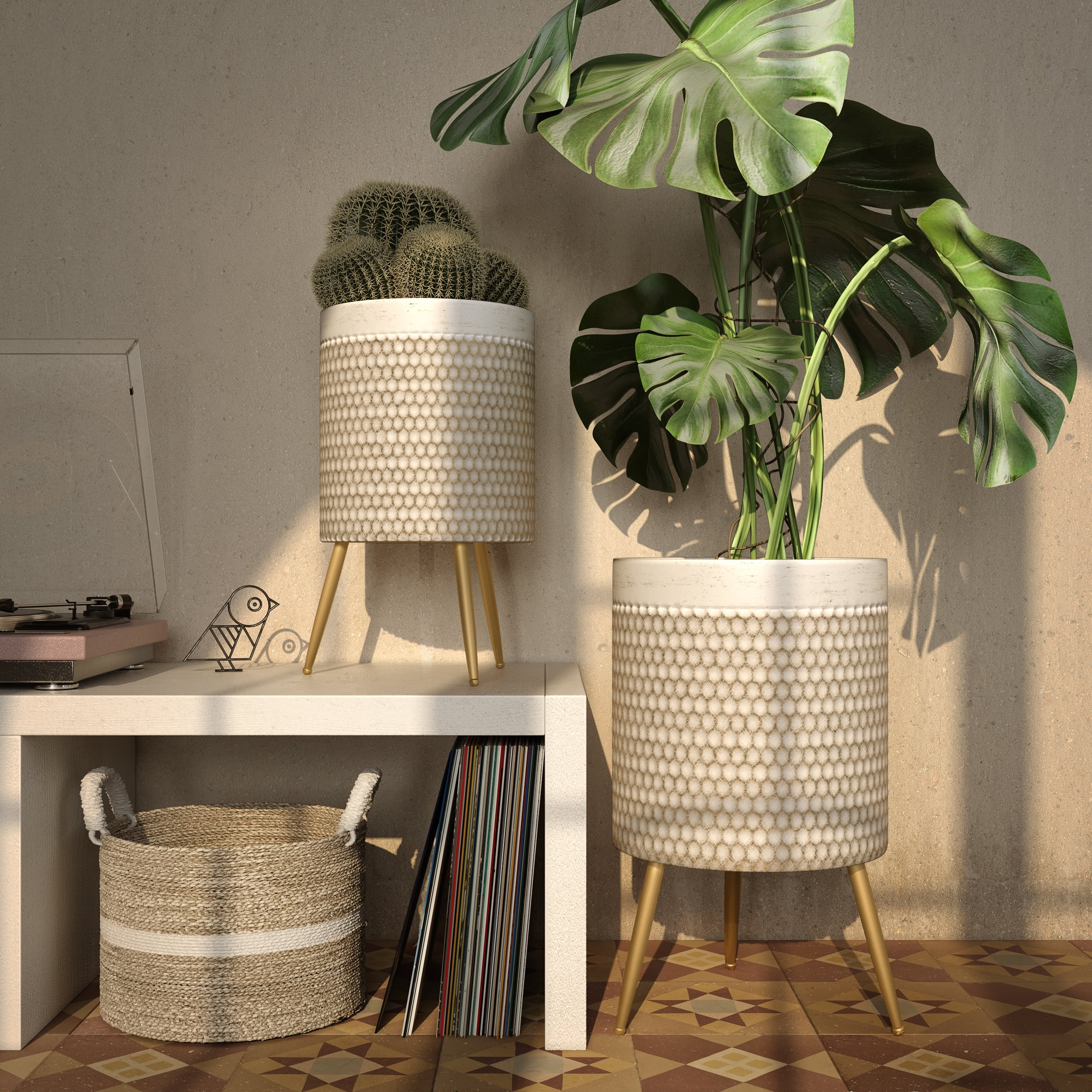 Aspire Home Accents Jessa Modern Planters (Set of 2)