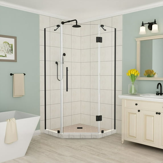 Aston Sen966ez-40-10 Merrick 72" High X 40" Wide X 40" Deep Hinged Frameless Shower