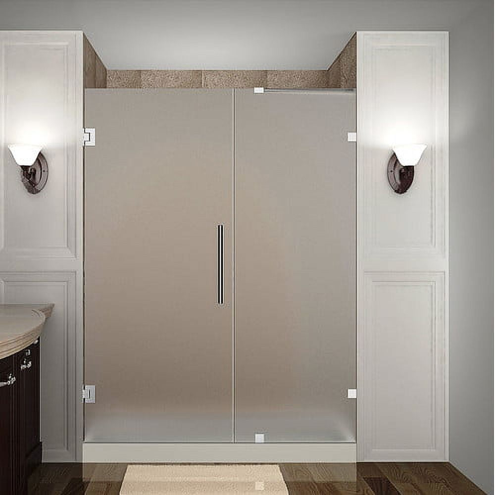 Aston Sdr985f-64-10 Nautis 64" Wide X 72" High Frameless Hinged Shower Door - Chrome