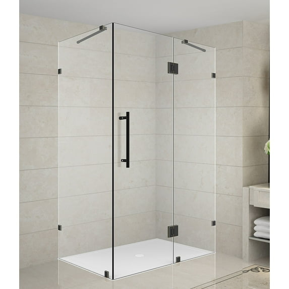 Aston Sen987-3430-10 72" High X 34" Wide X 30" Deep Hinged Frameless Shower Enclosure -