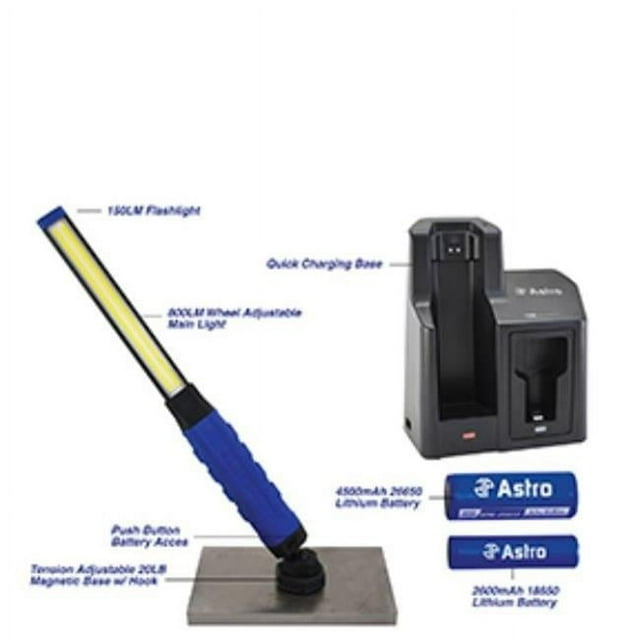 Astro Pneumatic  800 Lumen Rechargeable Slim Light with Quick-Swap System
