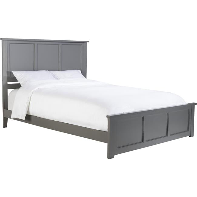 Atlantic Furniture  Madison Queen Traditional Bed with Matching Foot Board - Grey