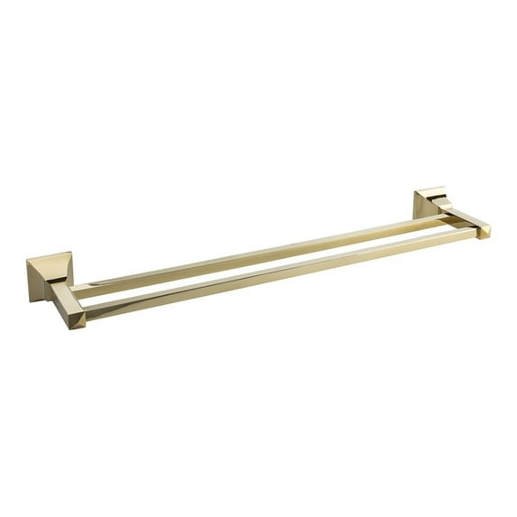 Atlas Homewares Gradtb600 22" Double Towel Bar From The Gratitude Collection - Gold