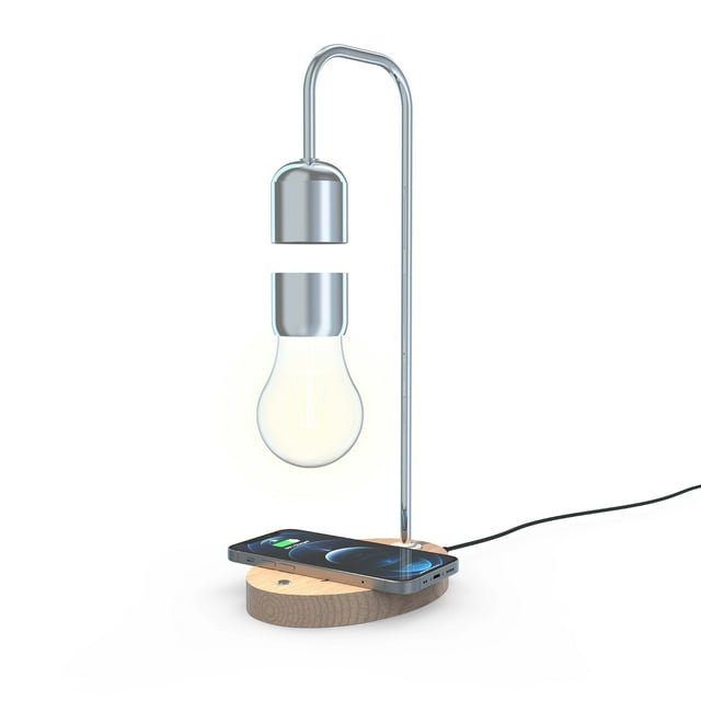 Atmospheres Gravity LED Floating Lamp – Levitating LED 1W Light Bulb, Touch Control & Wireless Charging