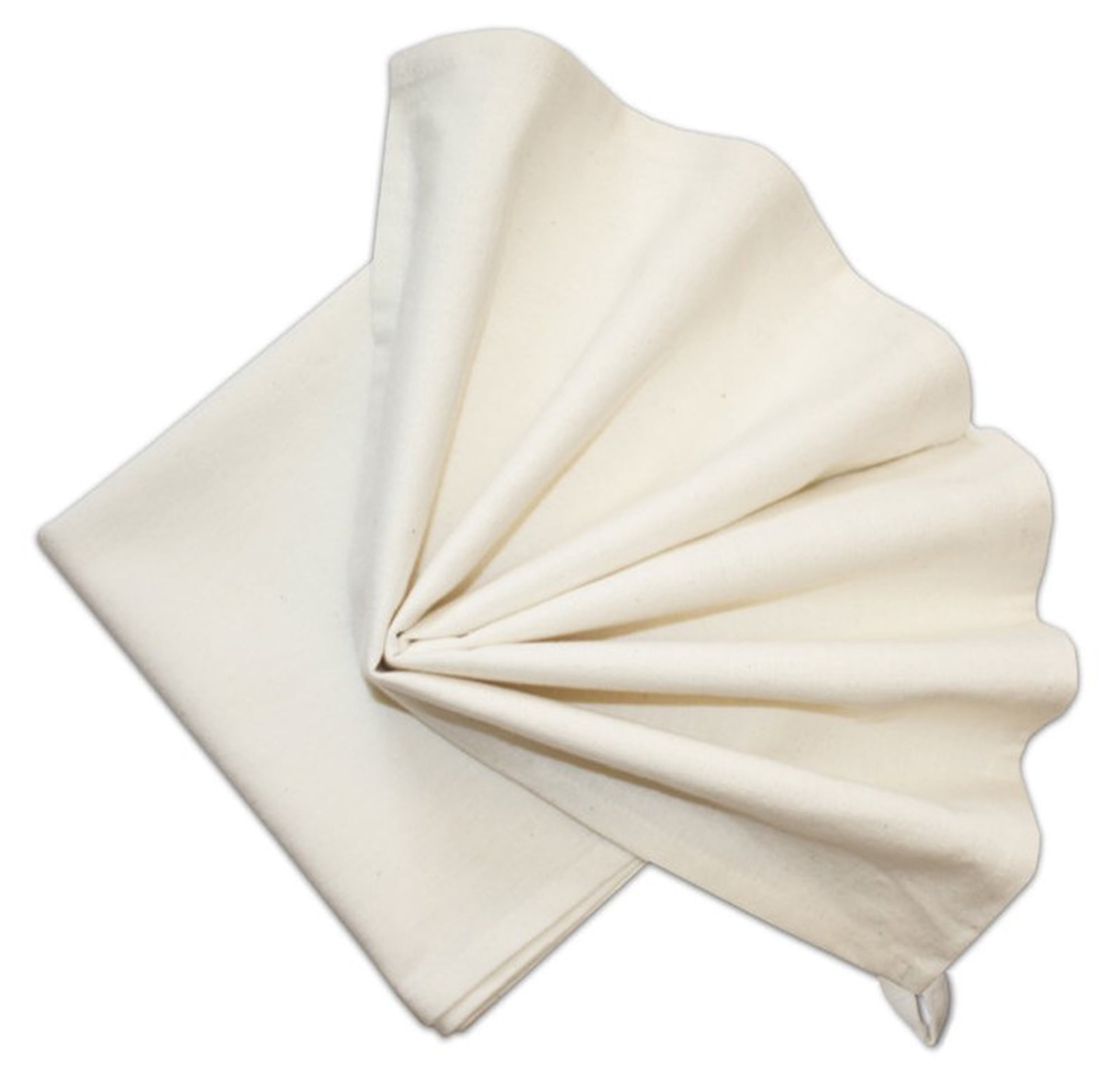 Aunt Martha's 18" x 28" natural ecru colored kitchen dish towels, 2 count