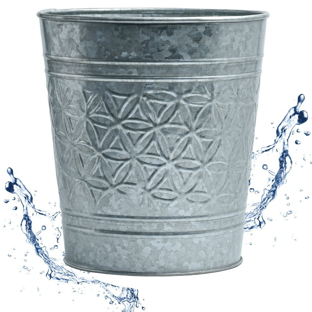 Alley Metal Open Waste Basket - 1.7 Gallons